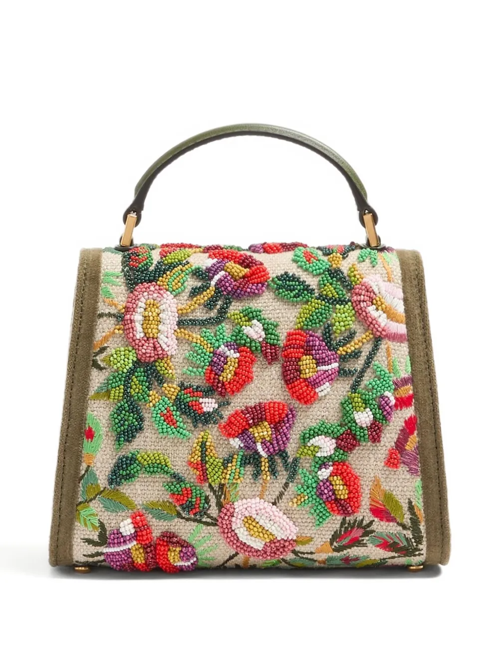 Valentino Garavani Shopper verfraaid met kralen Beige