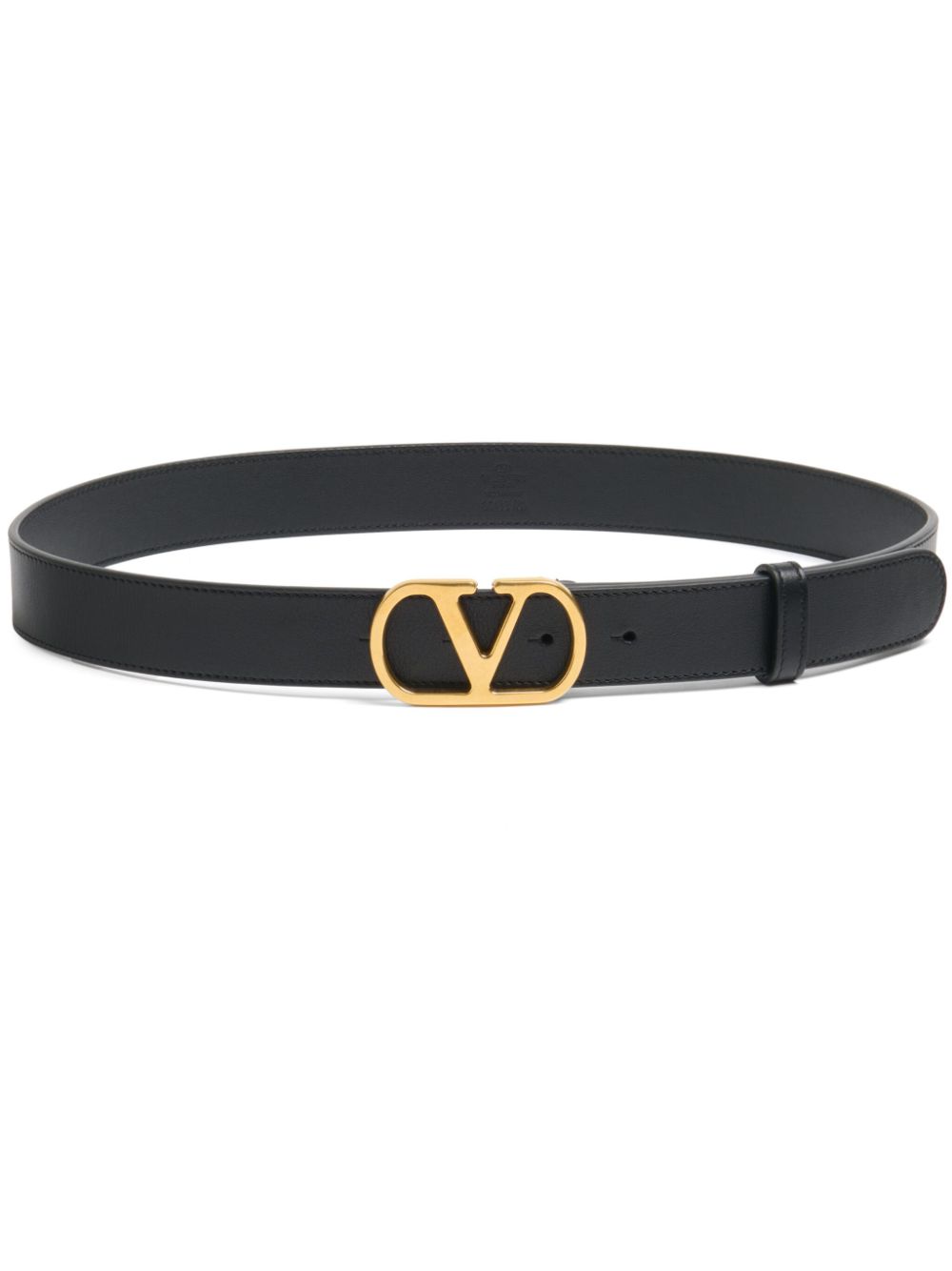 Valentino Garavani 30mm VLogo Signature leather belt – Black