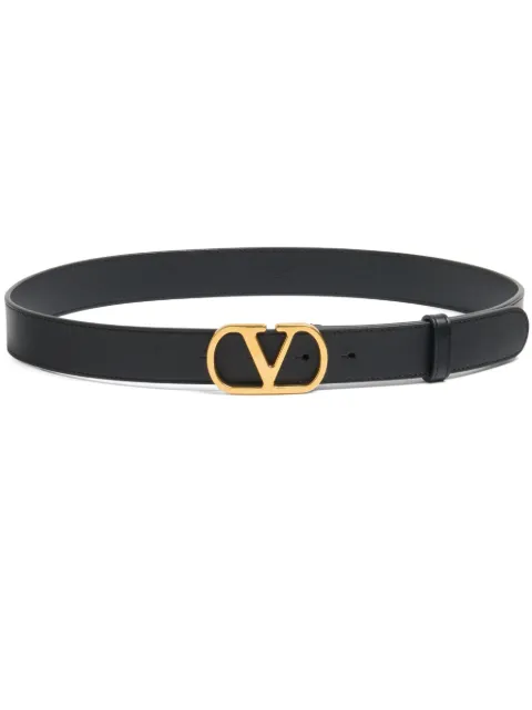 Valentino Garavani 30mm VLogo Signature leather belt 