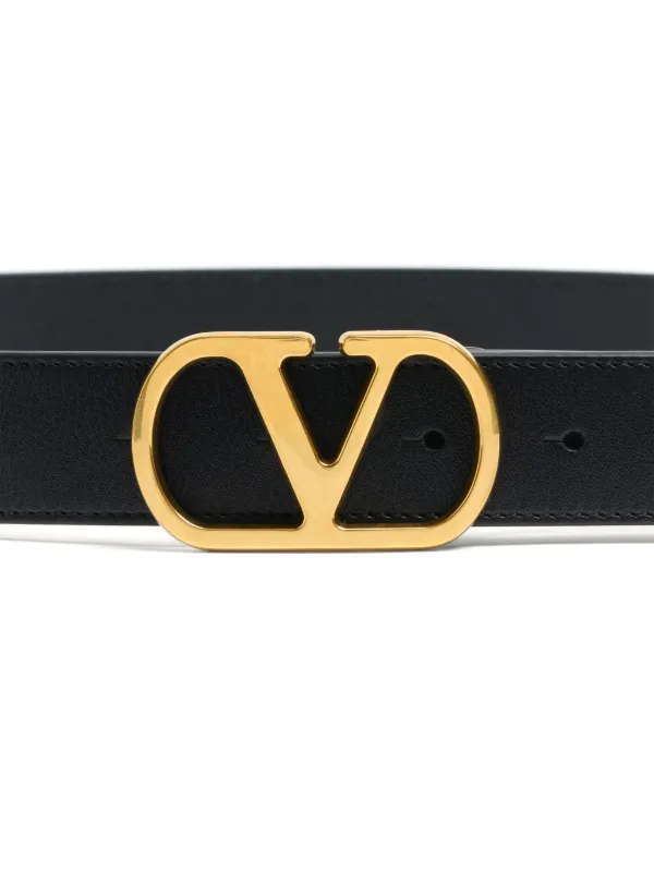 Valentino Garavani Vロゴ シグネチャー レザーベルト