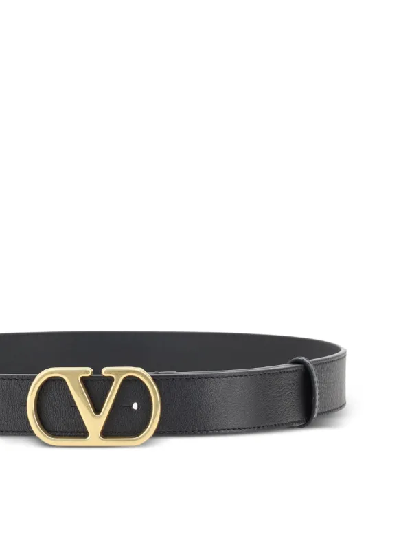Valentino Garavani Vロゴ シグネチャー レザーベルト