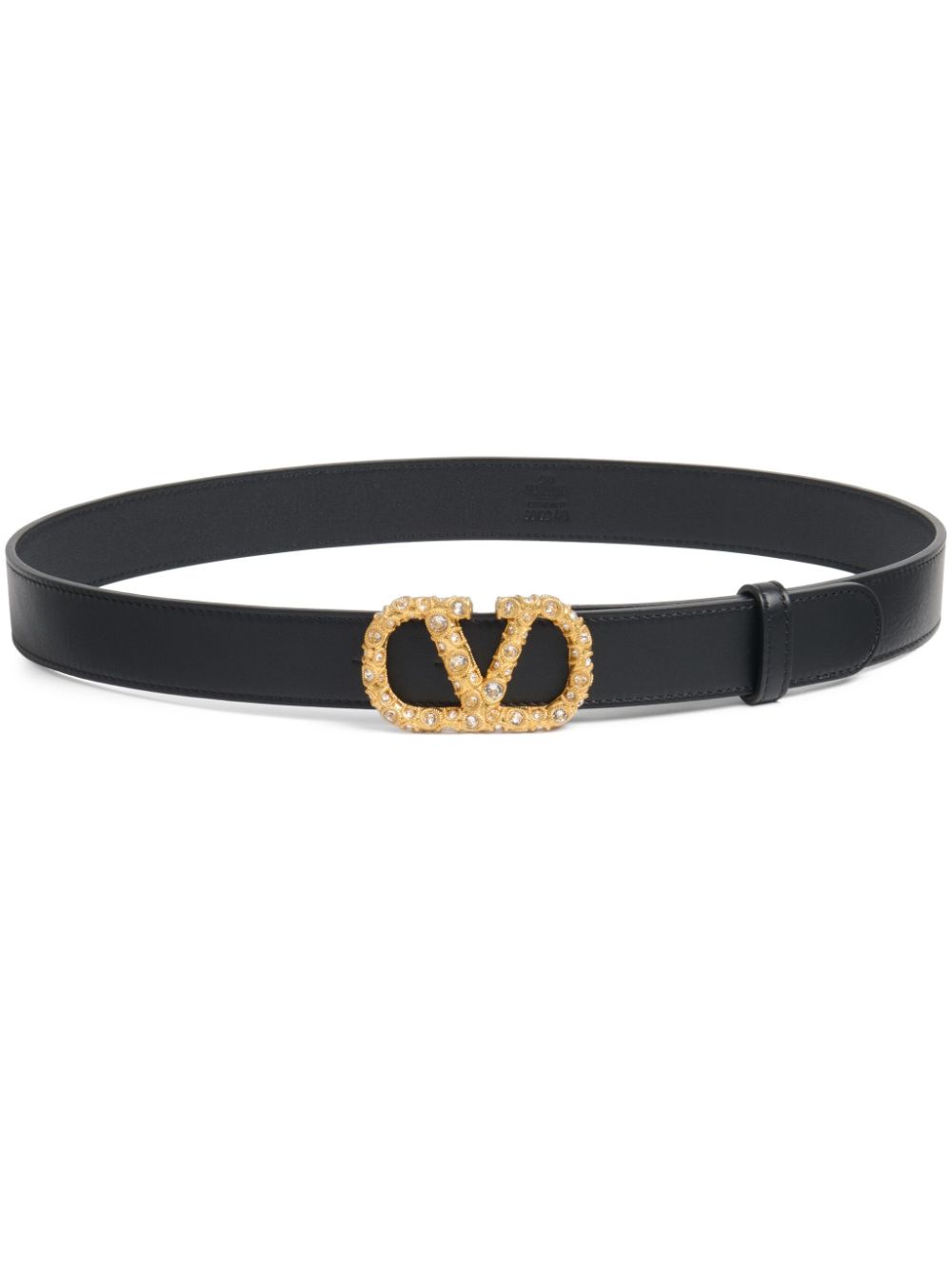 Valentino Garavani VLogo Signature leren riem 30mm Zwart