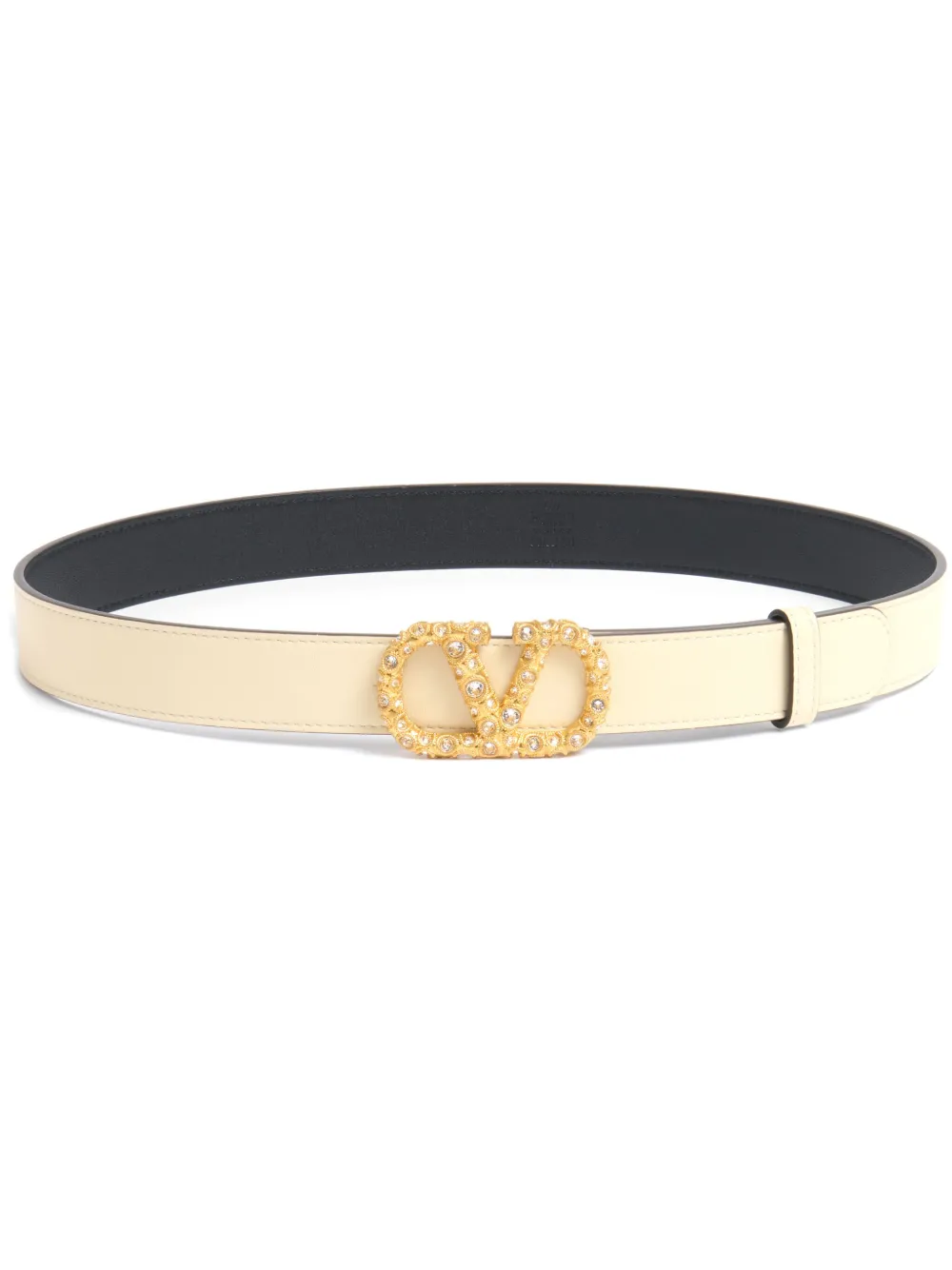 Valentino Garavani 30mm VLogo Signature riem Beige