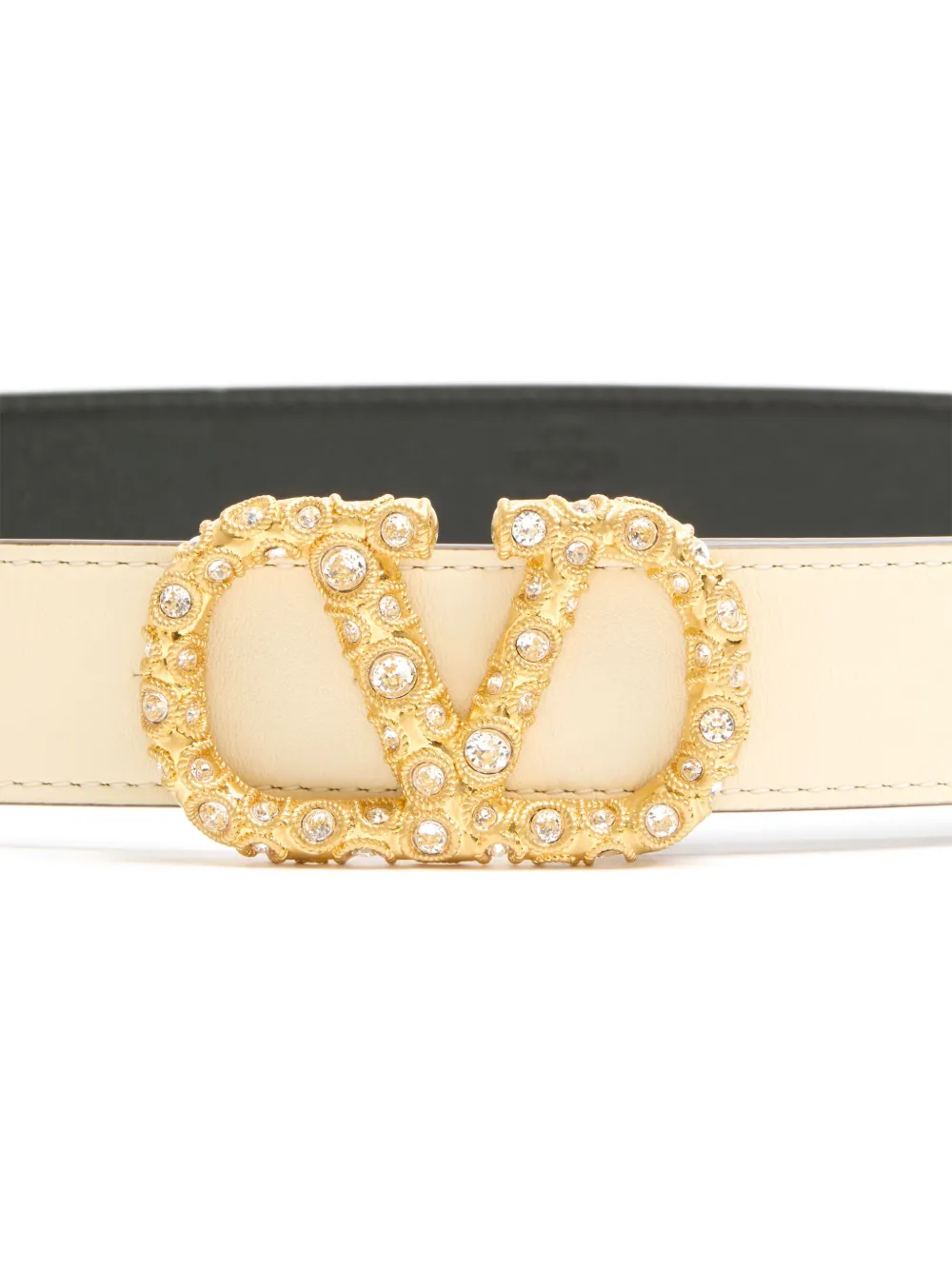 Valentino Garavani 30mm VLogo Signature riem Beige
