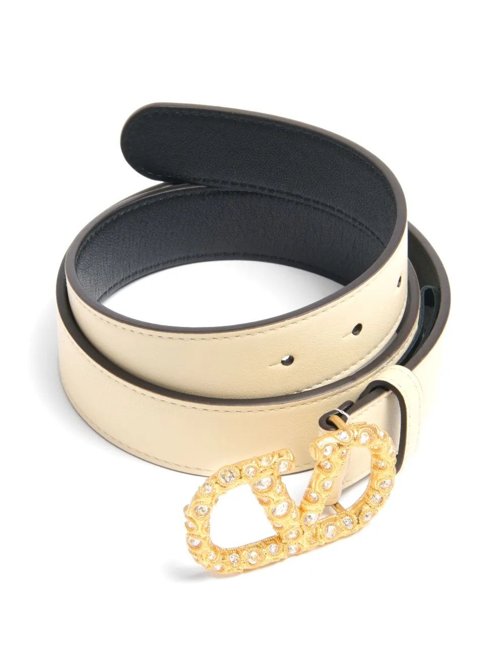 Valentino Garavani 30mm VLogo Signature riem - Beige