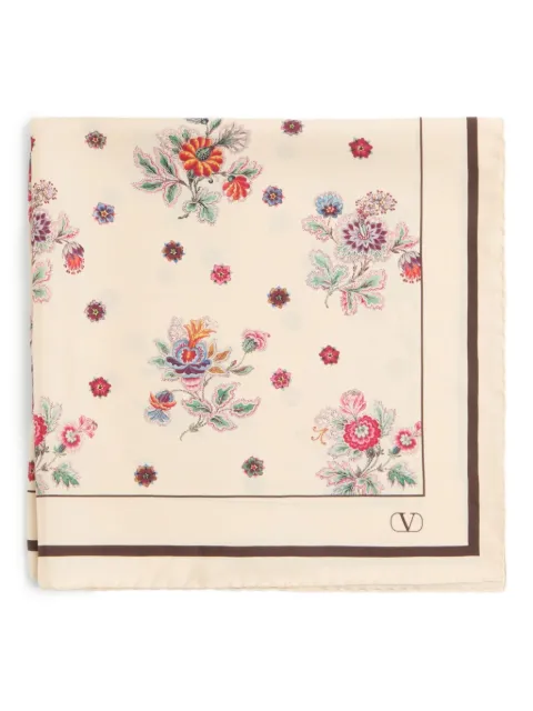 Valentino Garavani Papier Floral silk scarf