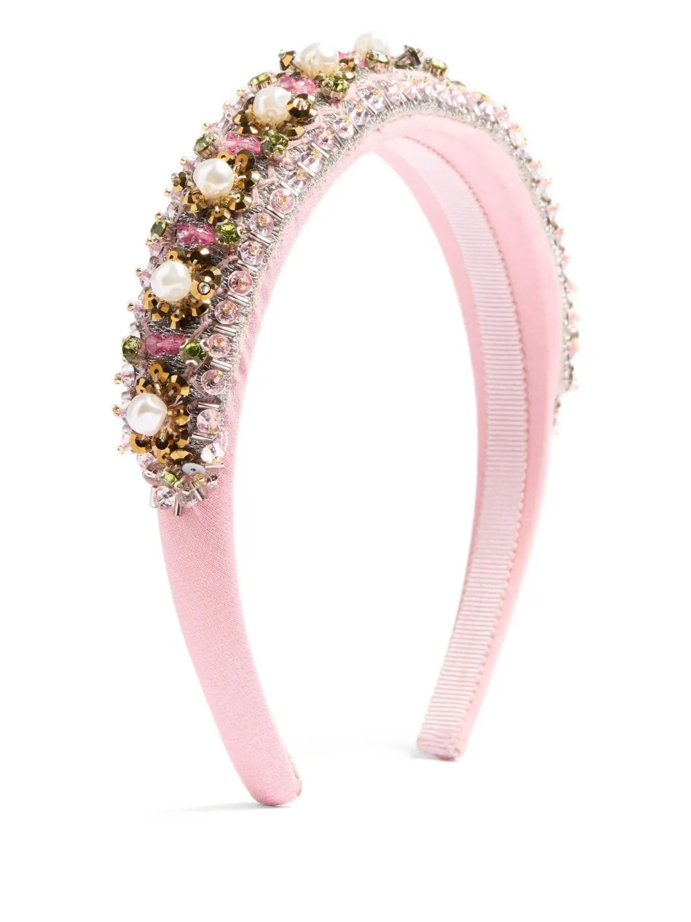 Valentino Garavani beads-embroidery headband | Pink | Image 1