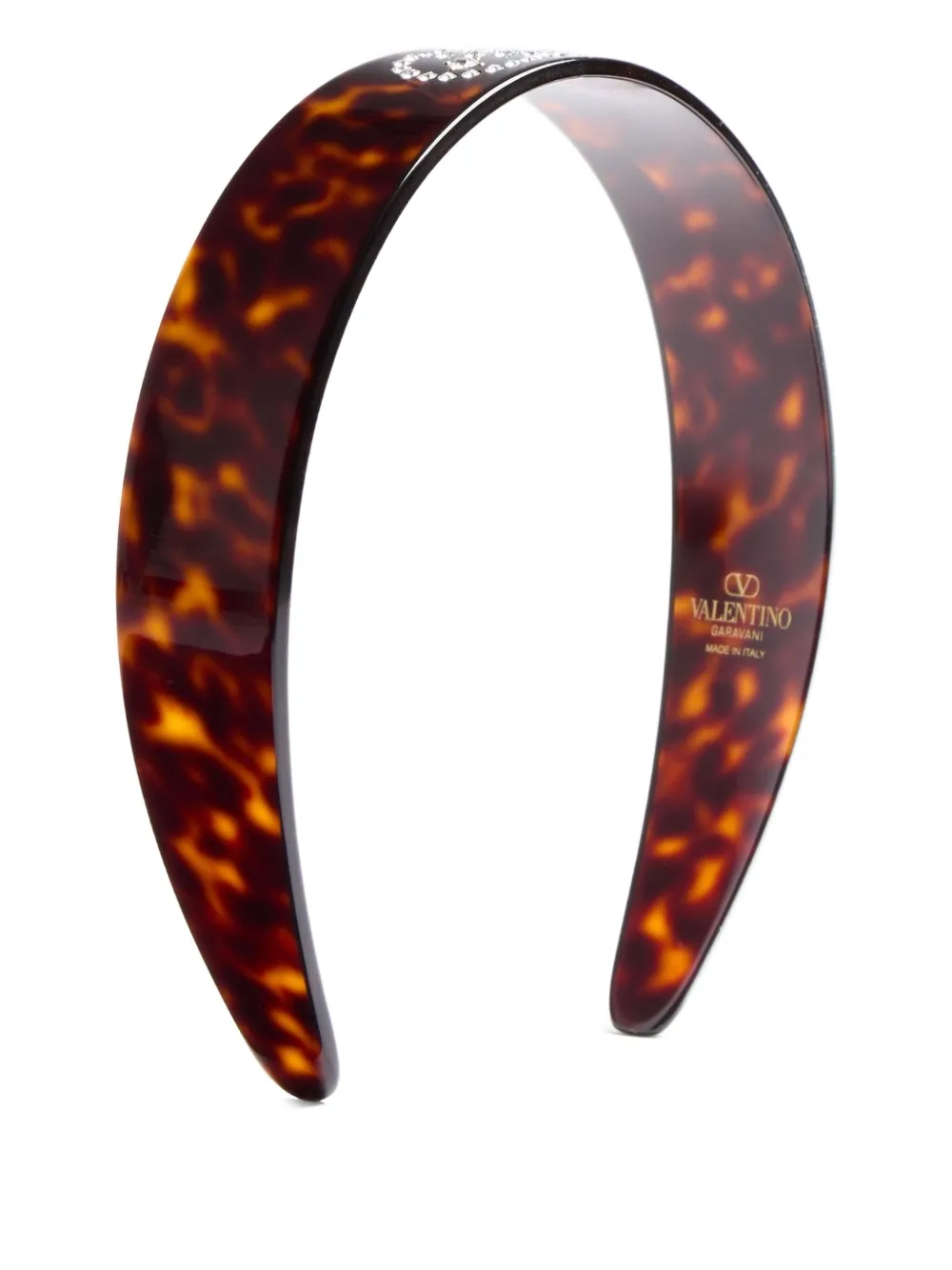 Valentino Garavani Vロゴ シグネチャー ヘアバンド - ブラウン