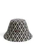 Valentino Garavani Toute La V wool bucket hat - Black