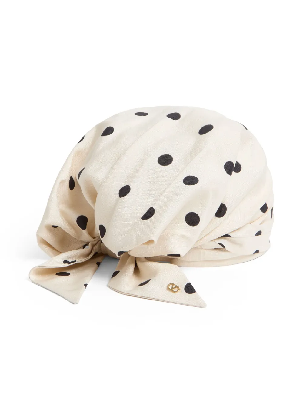 VALENTINO GARAVANI POLKA DOT-PRINT SILK HEAD SCARF
