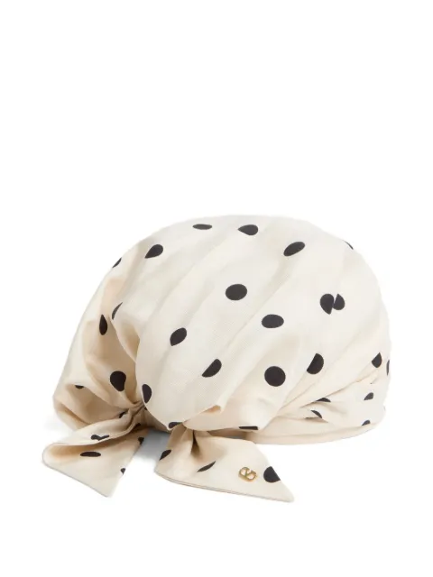 Valentino Garavani polka-dot print silk head scarf