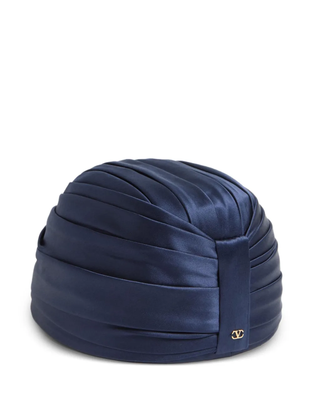  Valentino Garavani Vlogo Signature Rigid Head Scarf - Blue 