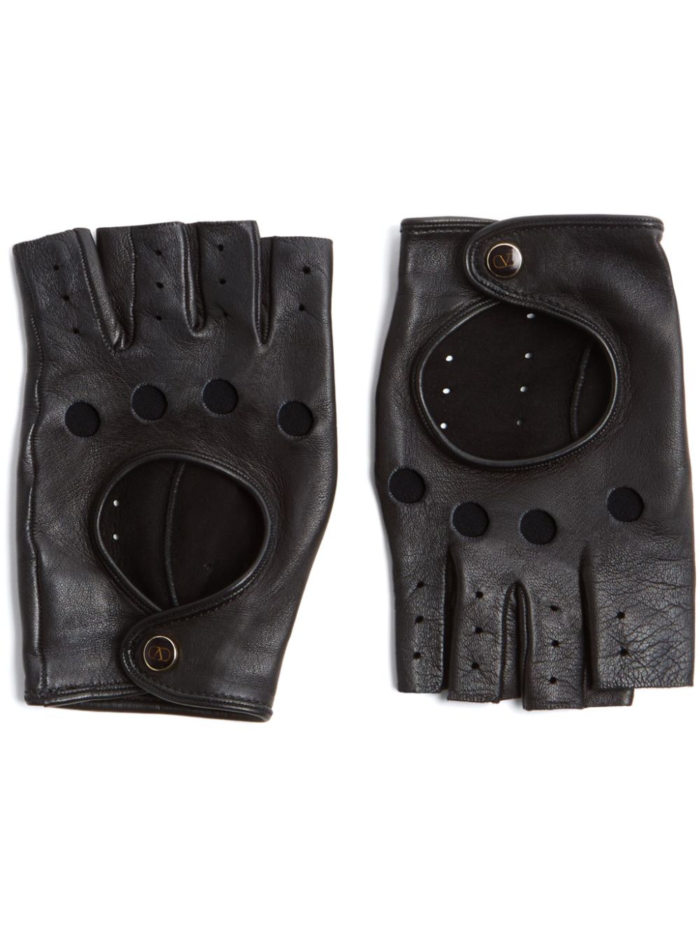 Valentino Garavani VLogo Signature fingerless gloves - Black