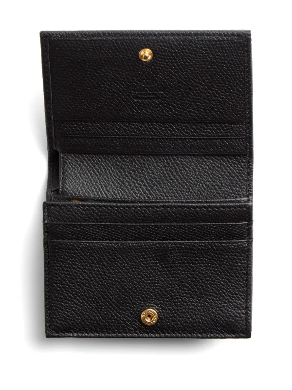 折りたたみ財布 VALENTINO GARAVANI Vlogo signature wallet in garnet calf Valentino Garavani Vlogo Signature Cardholder In Grainy