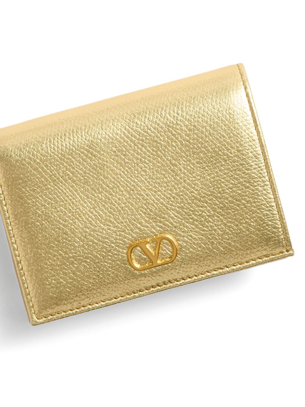 VALENTINO GARAVANI VLOGO SIGNATURE LEATHER WALLET 