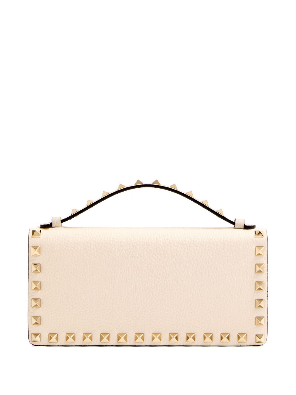 Valentino Garavani Clutch met Rockstud details - Beige