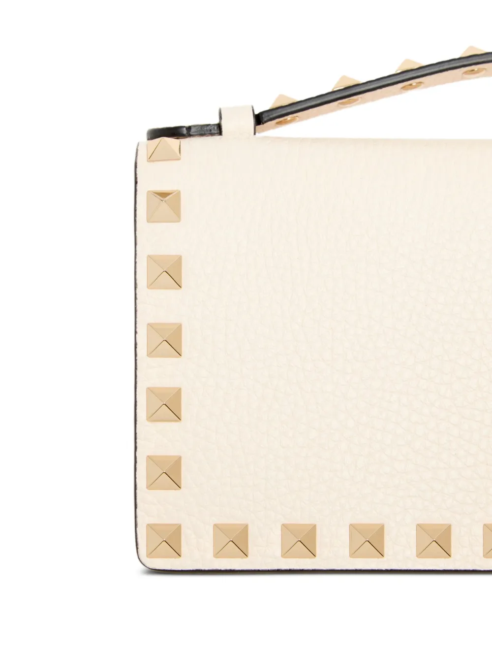 Valentino Garavani Rockstud leren crossbodytas Beige