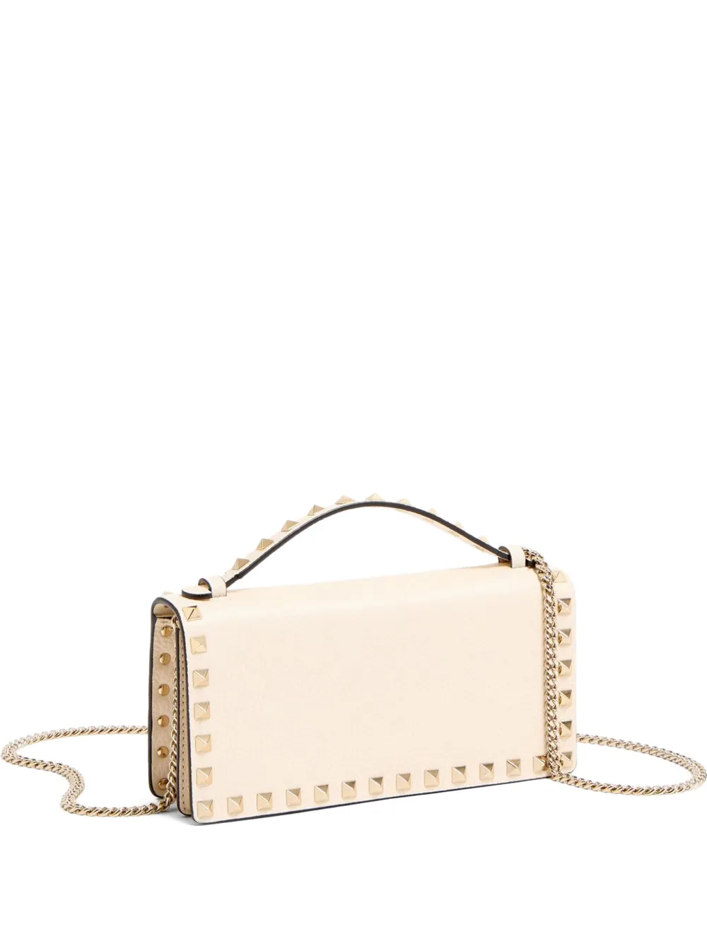 Valentino Garavani Clutch con dettaglio Rockstud - Toni neutri