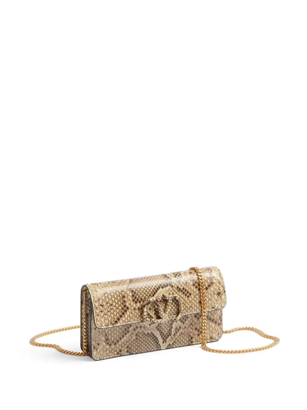 Valentino Vlogo Signature Wallet-on-chain In Neutrals