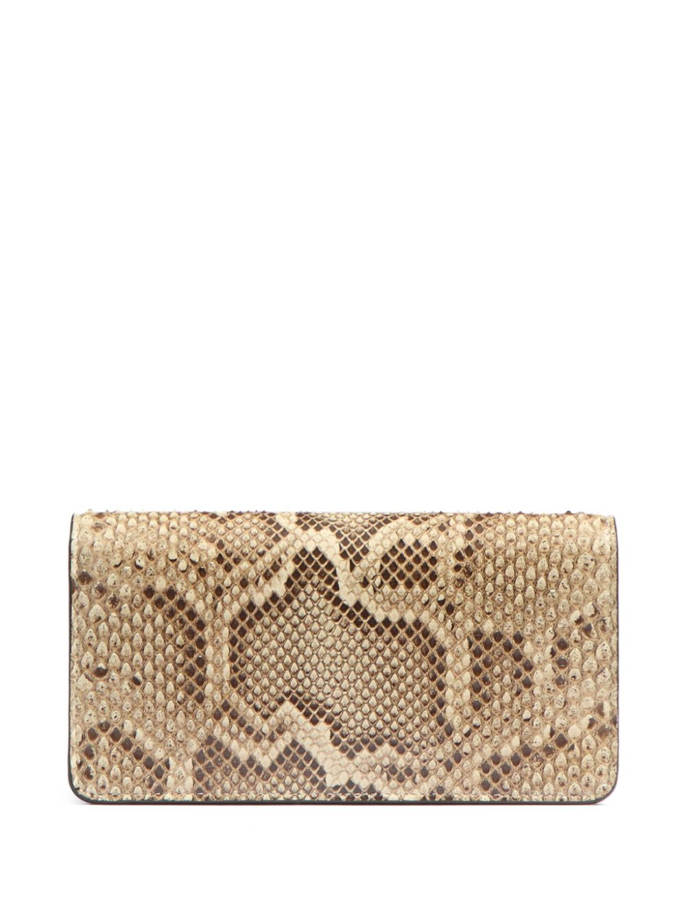 Valentino Garavani VLogo Signature clutch met kettinghengsel - Beige