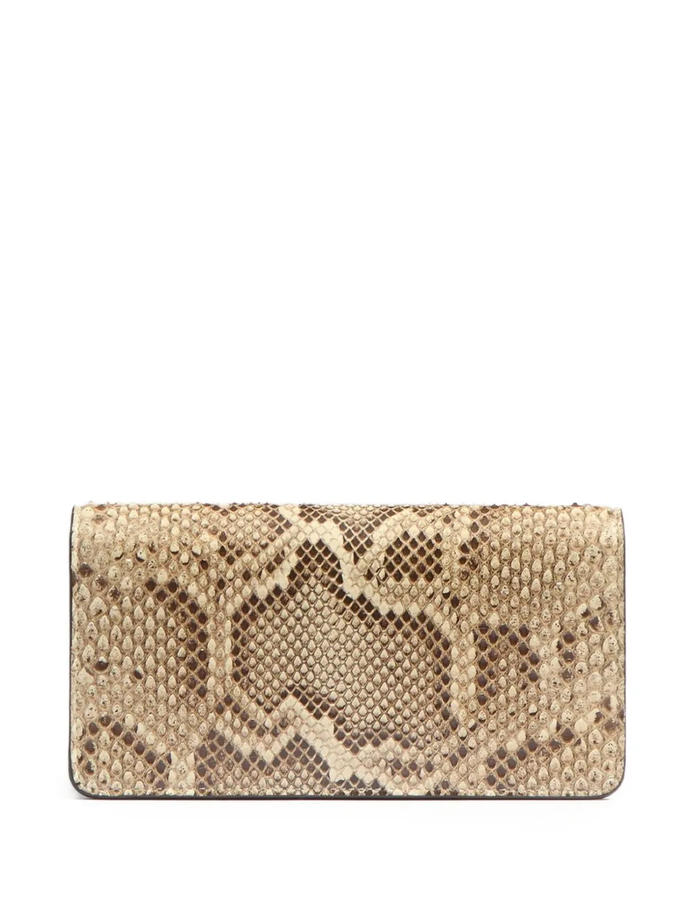 Valentino Garavani VLogo Signature clutch met kettinghengsel Beige