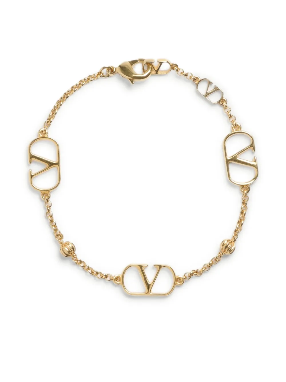 Valentino Garavani Vロゴ シグネチャー ブレスレット - ゴールドトーン Valentino Garavani Vロゴ シグネチャー ブレスレット - ゴールドトーン