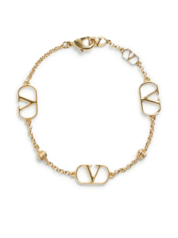 Valentino Garavani Vロゴ シグネチャー ブレスレット | ゴールド 