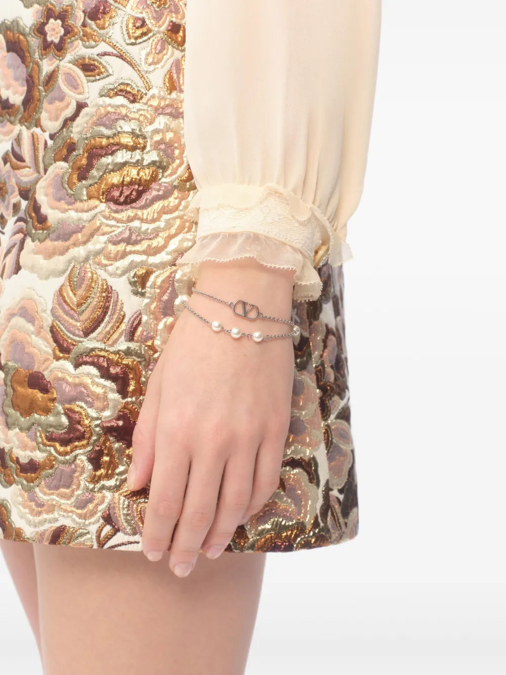 Valentino Garavani Armband met logo - Zilver