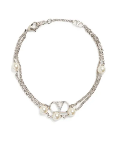 Valentino Garavani VLogo Signature double-chain bracelet