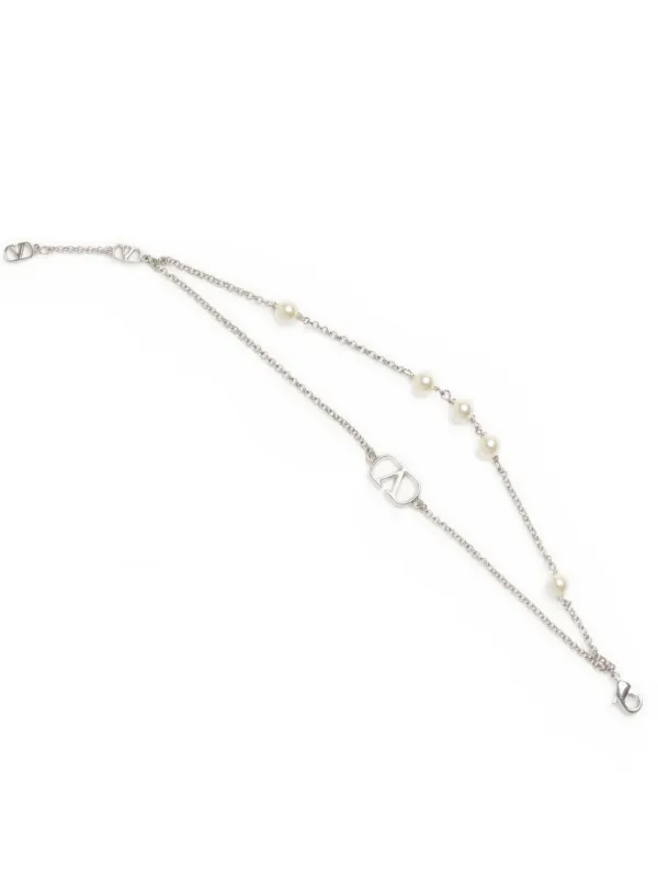 Valentino Garavani Vロゴ シグネチャー スワロフスキーパール