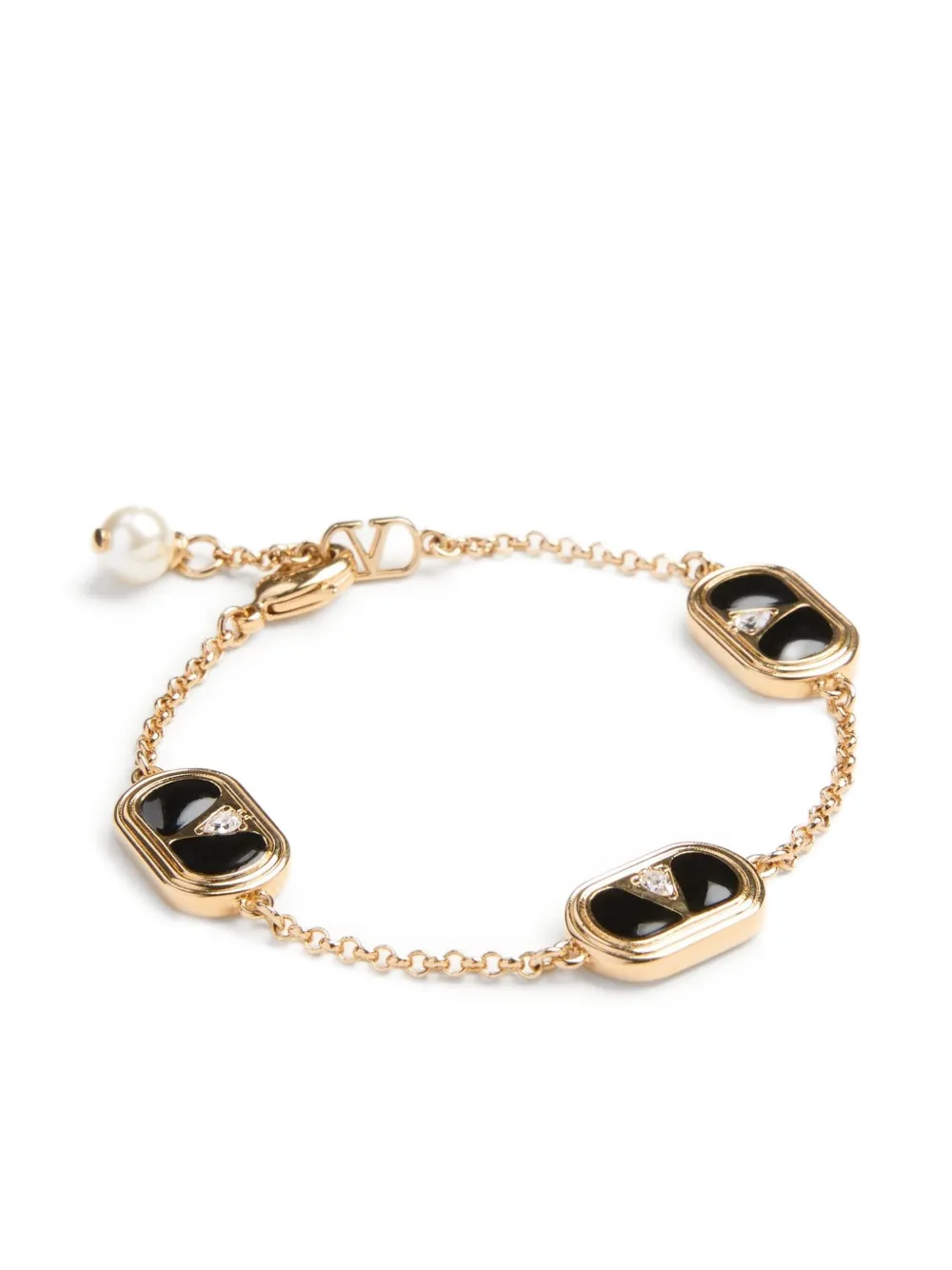 Valentino Oval Armband Mit Verzierung