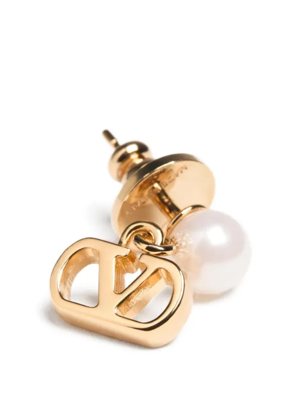 Valentino Garavani Vロゴ シグネチャー ピアス | ゴールドトーン