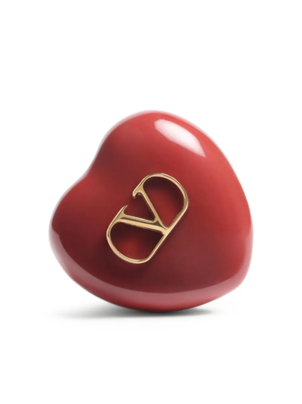  Valentino Garavani Pendientes Coeur Royal - Dorado 