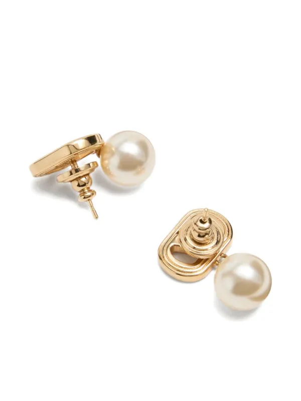 Valentino Garavani Ovalette ドロップピアス | ゴールドトーン