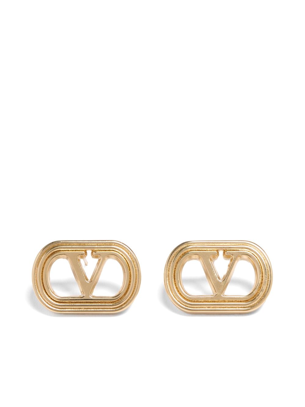 logo-plaque earrings