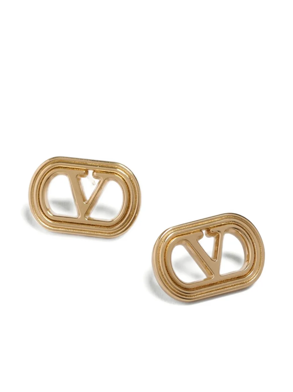  Valentino Garavani Pendientes Ovalette - Dorado 