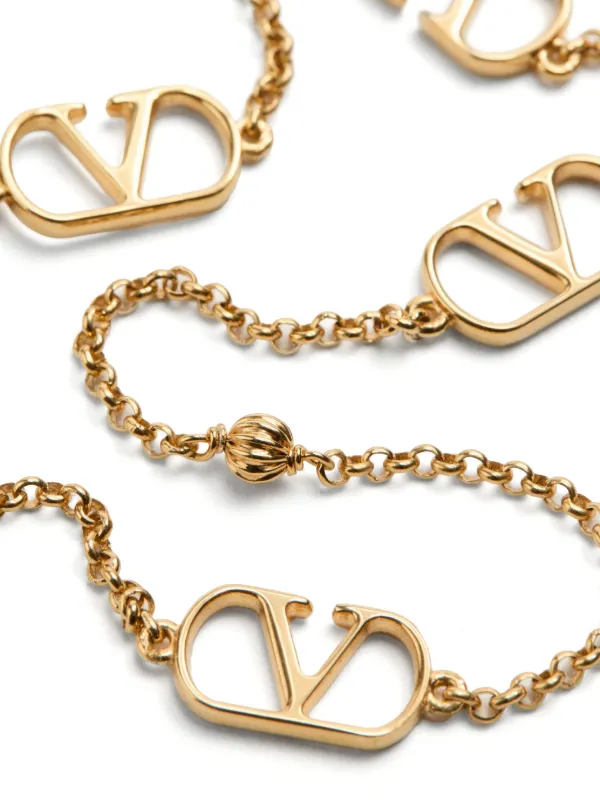 Valentino Garavani VLogo Signature Necklace | Gold | FARFETCH Valentino Garavani VLogo Signature Necklace | Gold | FARFETCH