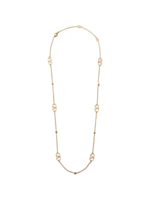 Valentino Garavani Vロゴ シグネチャー ネックレス | ゴールドトーン