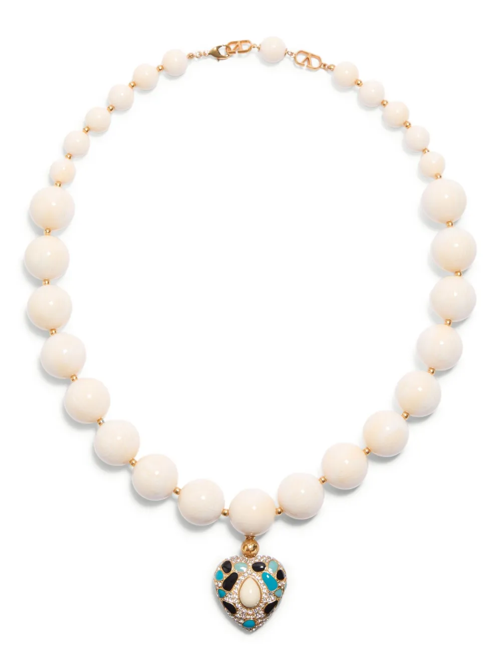 Valentino Garavani Collana Coeur Royal - Bianco