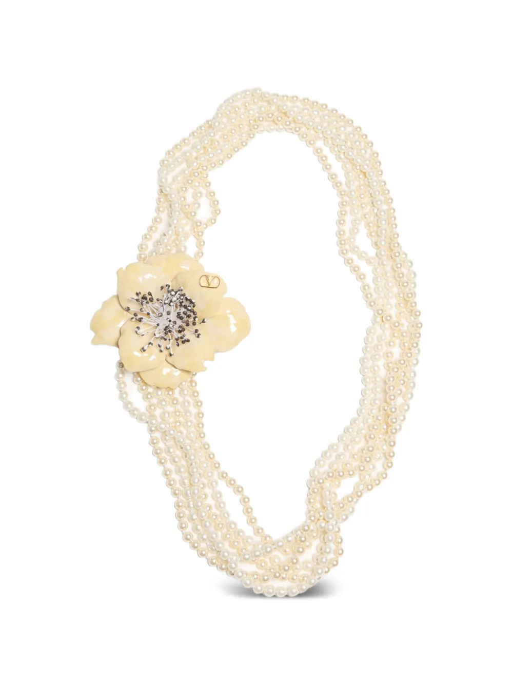 Valentino Garavani Fleur Lumineuse Halskette - Nude