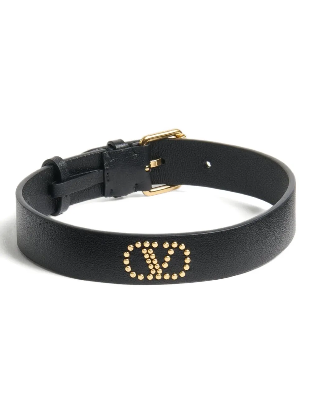 Valentino Garavani VLogo Signature leather choker | Black | Image 1