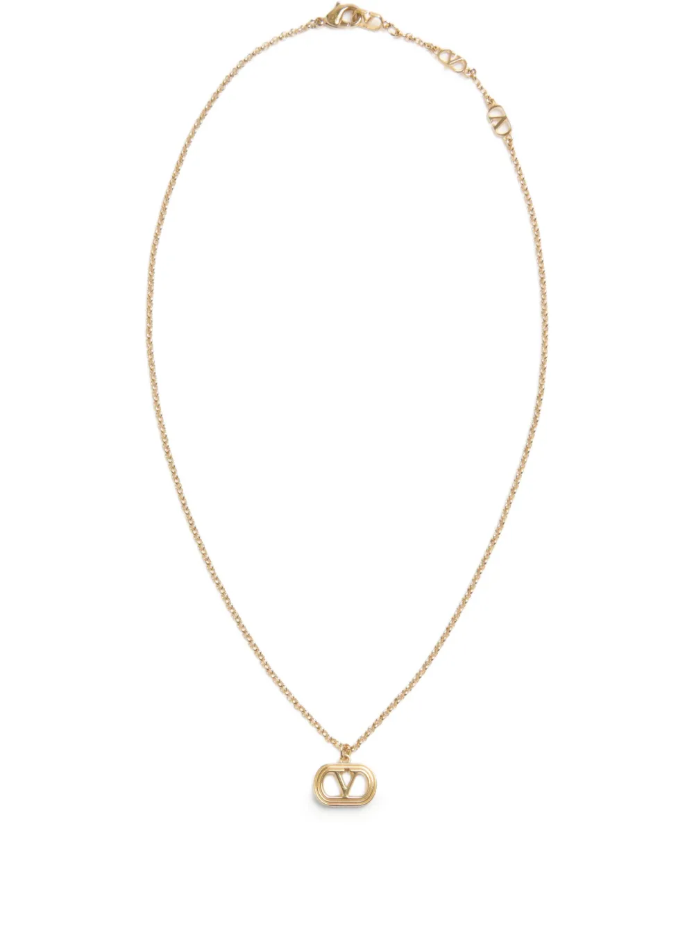 Valentino Garavani Oval ネックレス - ゴールドトーン Valentino Garavani Oval ネックレス - ゴールドトーン