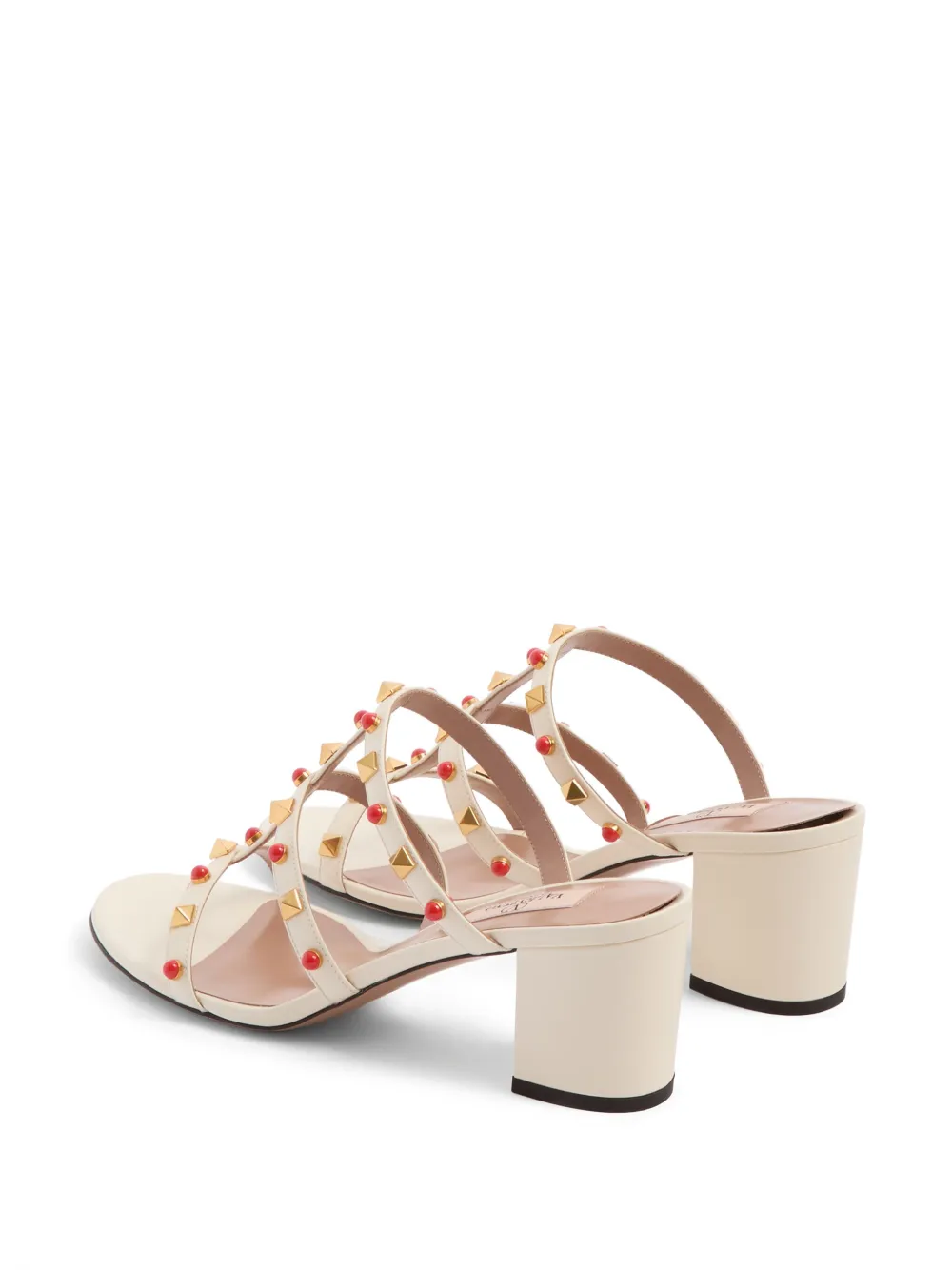 Valentino Garavani 60mm Rockstud sandals Neutrals