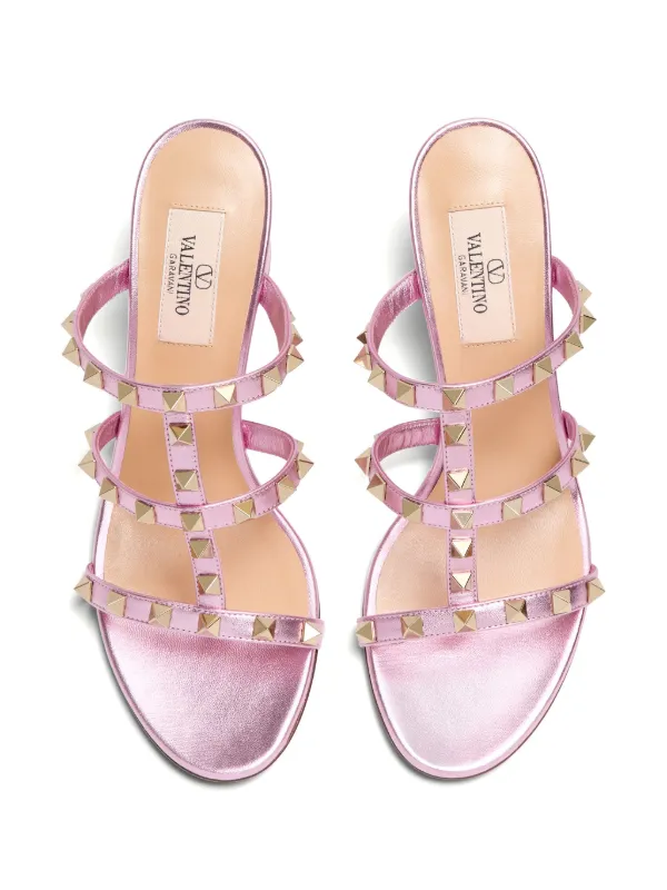 Valentino Garavani ロックスタッズ サンダル | ピンク