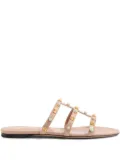 Valentino Garavani Rockstud slides - Neutrals