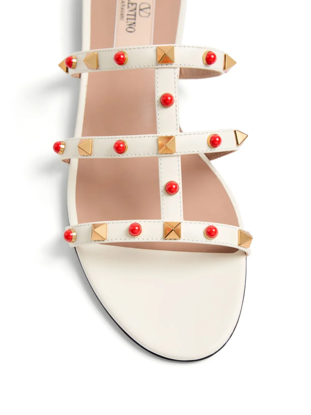 Valentino Garavani Rockstud sandalen Beige