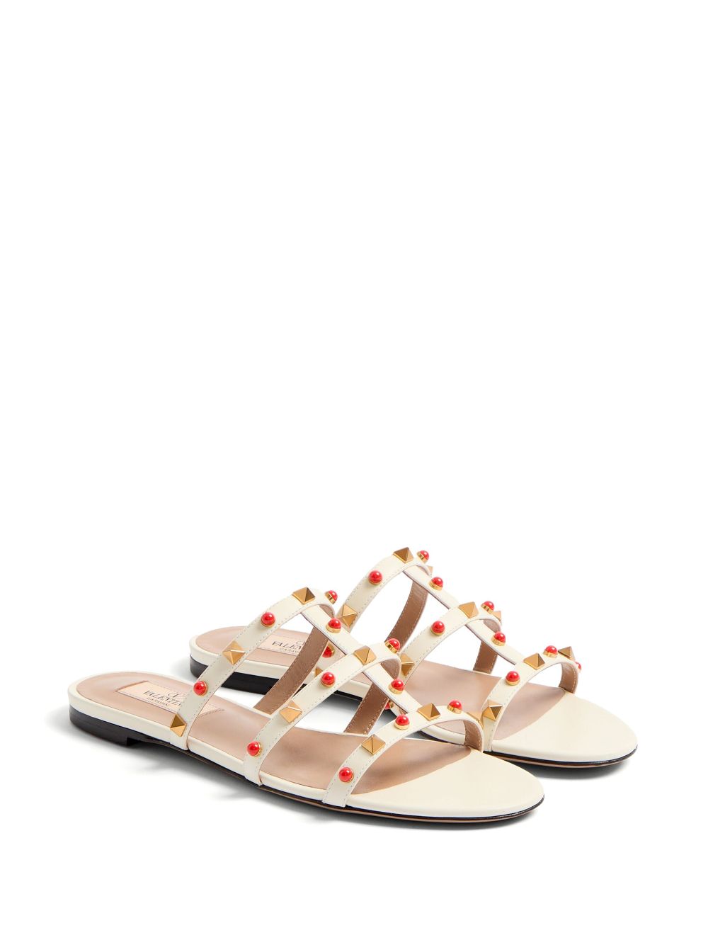 Valentino Garavani Rockstud sandalen - Beige