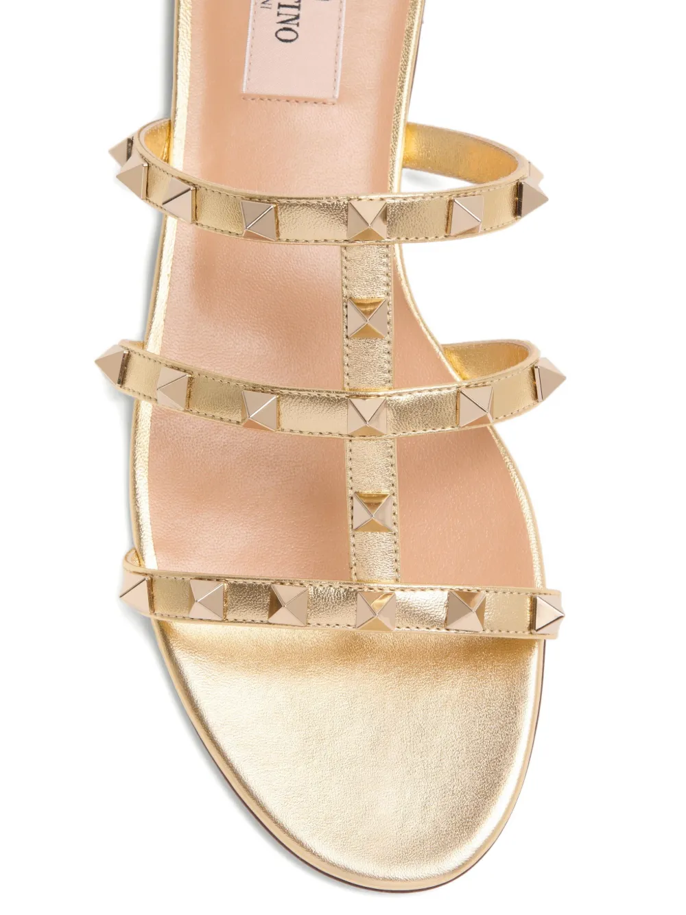 Valentino Garavani Rockstud sandalen Goud