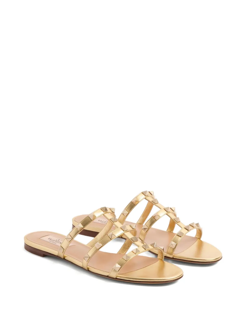 Valentino Garavani Rockstud sandalen Goud