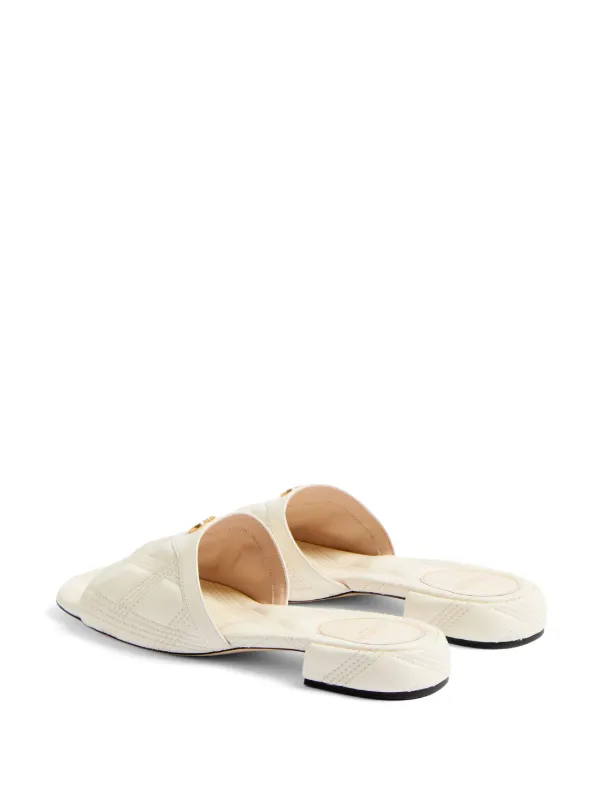 Valentino Garavani 20mm Quiltie 67 Sandals | White | FARFETCH JO